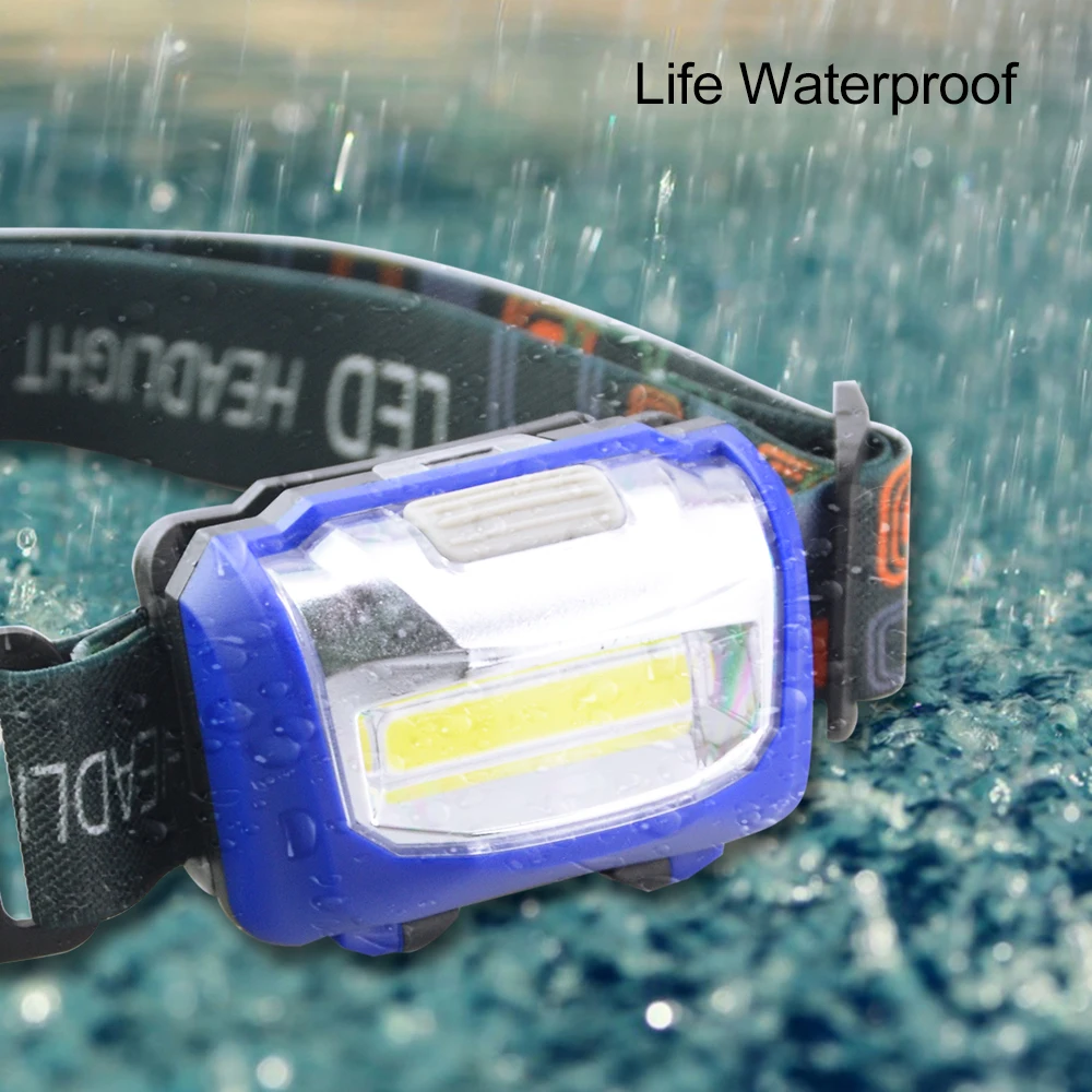 Светодиодный налобный фонарь 3 Вт 500 лм режима|cob led headlamp|led headlampled headlight |