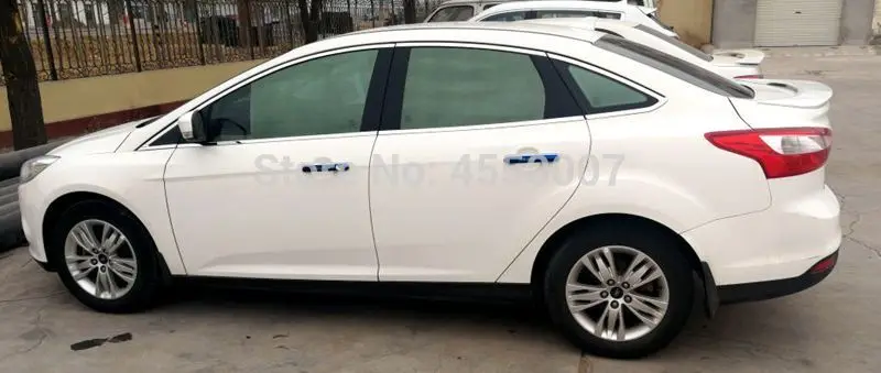 Для Ford Focus Sedan 4 двери 2013 ABS Пластиковый материал спойлер на задний багажник, крыло