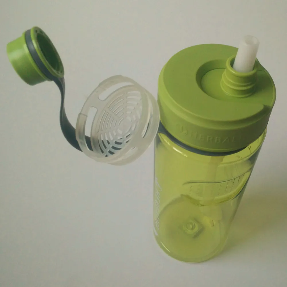 1Л/1000 мл Классический и дизайн синий оранжевый зеленый добавки herbalife Спорт пространство соломы бутылка для воды с крышкой деление шкалы