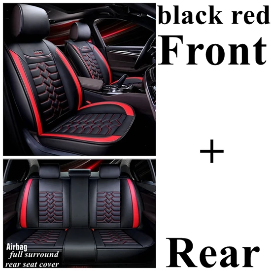 black red standard Сиденья для VW Volkswagen Passat b5 b6 b7 b8 Гольф на возраст 4, 5, 6, 7, tiguan Polo tiguan Touareg JETTA BORA вариант Dacia duster - Название цвета: black red standard