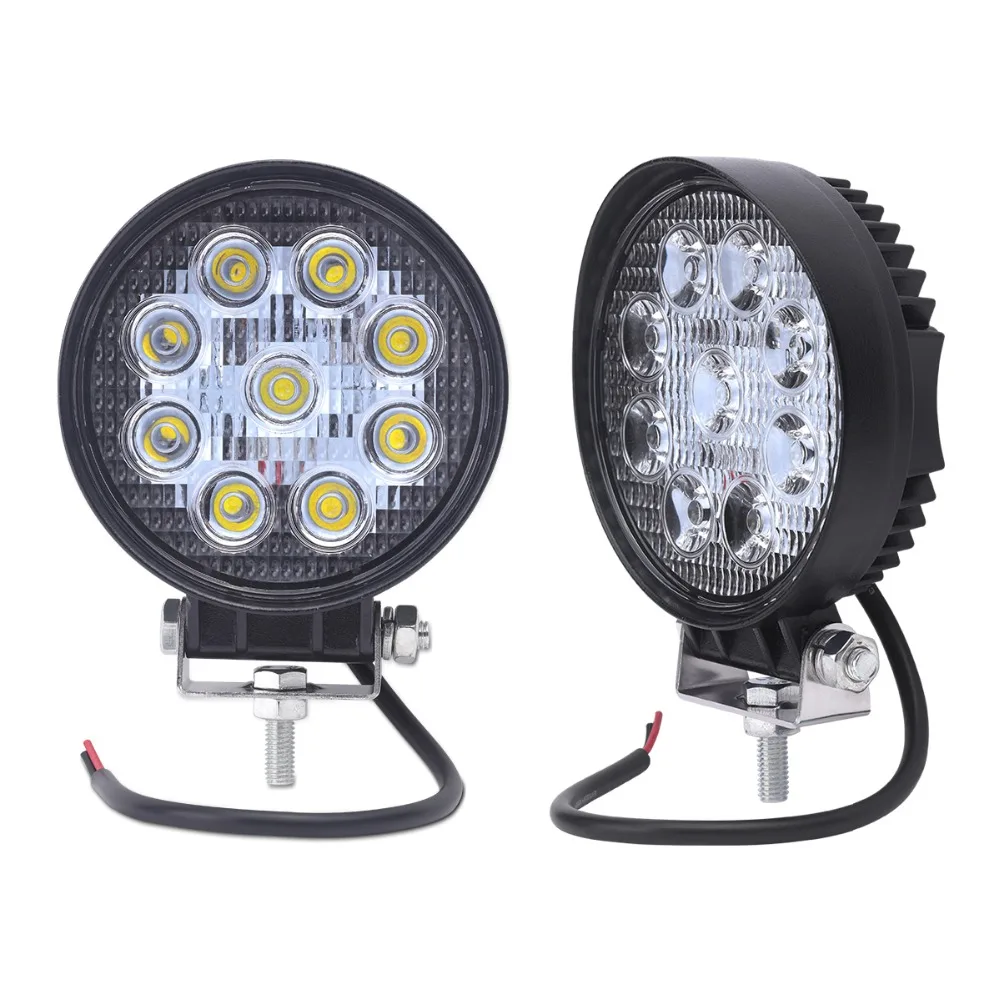 2 шт. 4inch ATV 27 Вт светодиодный рабочий светильник lamp12V Трактор Рабочий s бар пятно