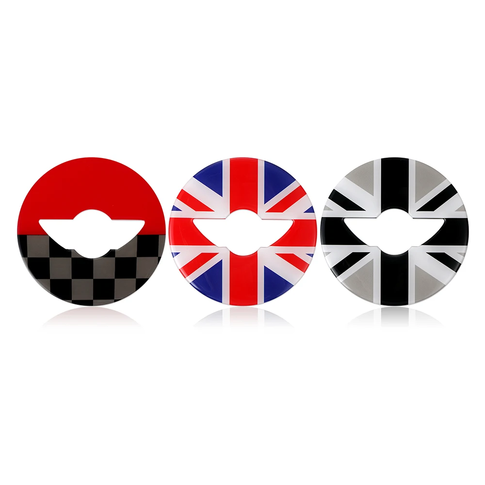 Центральная наклейка на рулевое колесо Union Jack, наклейка, чехол для BMW MINI Cooper JCW F55 F56, украшение интерьера, автомобильный Стайлинг (art.: 3920bf3545ff3) - 3920bf3545ff3