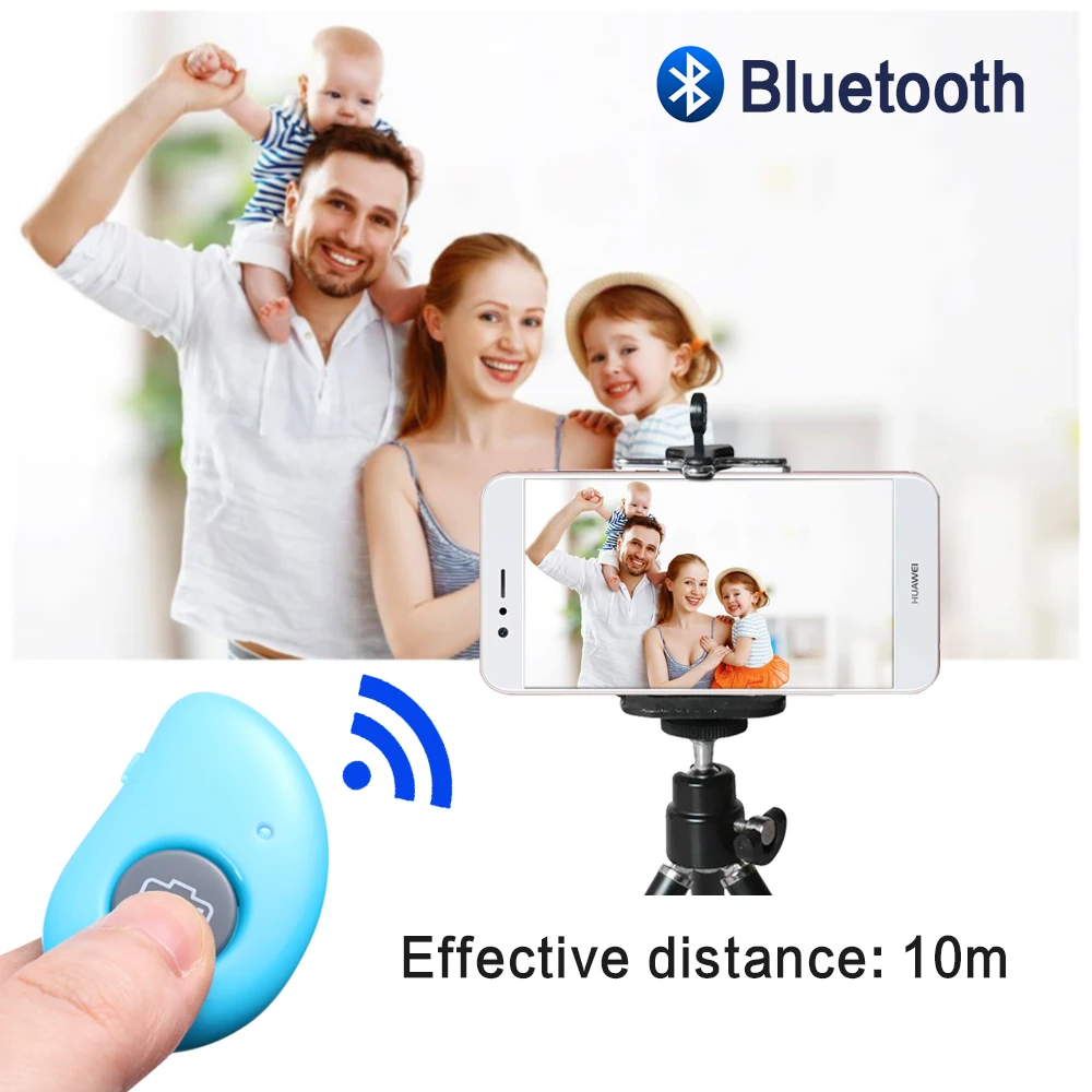 Универсальный мини беспроводной Bluetooth спуск затвора Пульт дистанционного управления селфи кнопка спуска затвора смартфон Камера спуска затвора Лер
