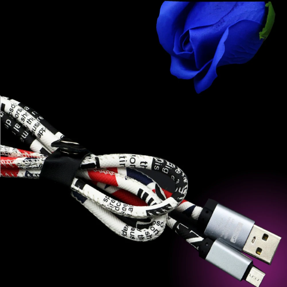 Usb кабель для Iph X 8 7 6 Plus из искусственной кожи быстрой зарядки данных Android