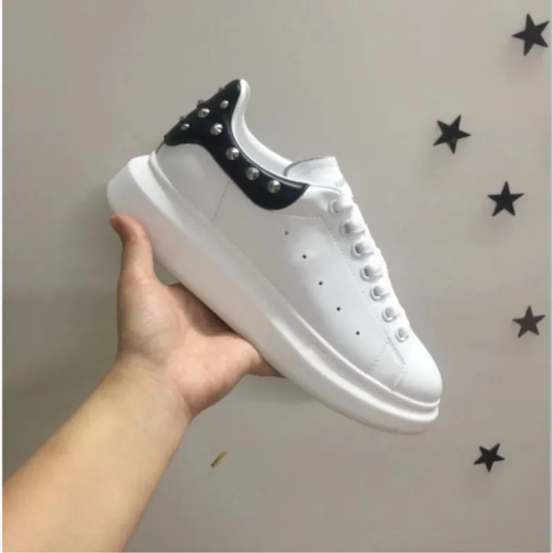 Всесезонная модная женская повседневная обувь кожаная дышащая на платформе