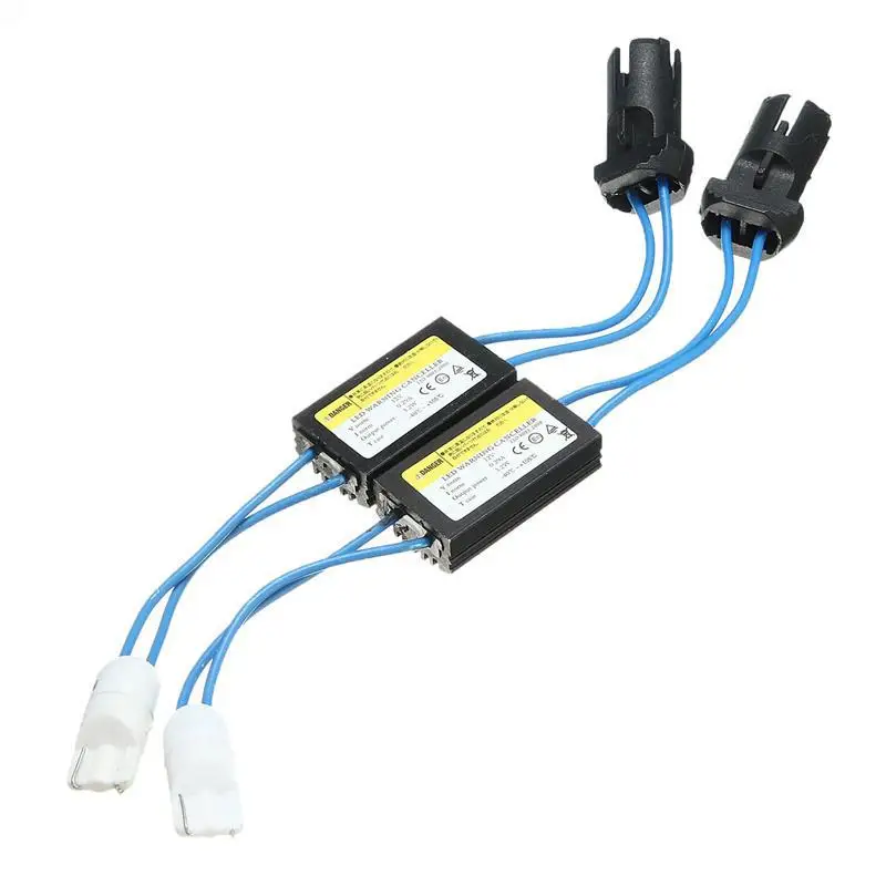 2 шт. T10 Canbus кабель 12 В LED предупреждающий декодер компенсатора 501 T 10 W5W 192 168