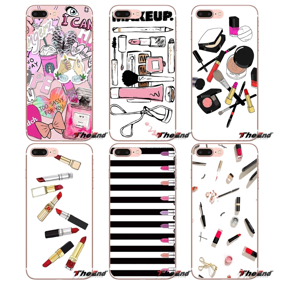 Для Apple iPhone X 4 4S 5 5S SE 5C 6 6S 7 8 Plus 6Plus 7plus 8plus Fundas Coque инструменты губная помада Красота