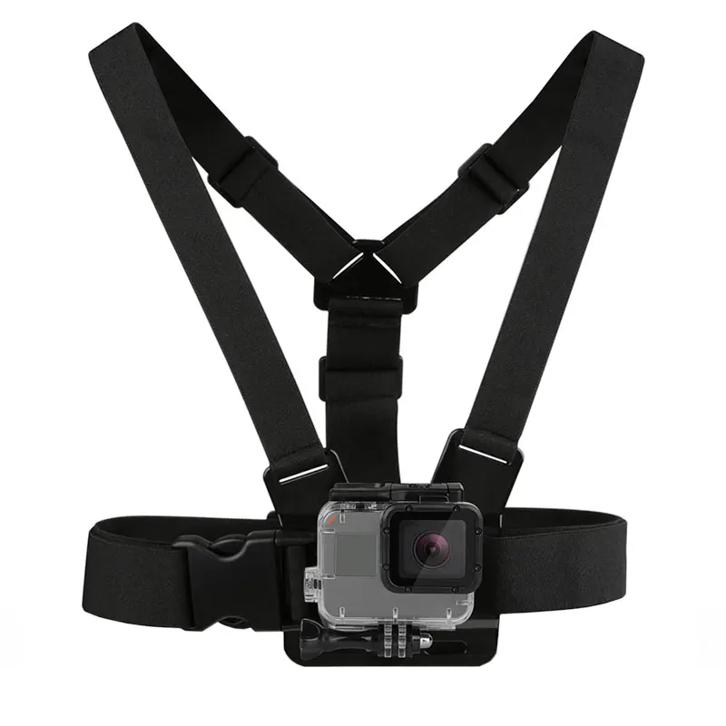 Черный базовый ремешок с пряжкой для крепления на Шлем Адаптер Gopro Hero 9 8 7 6 5 4 3 SJCAM