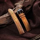 Ремешок для часов из натуральной восковой кожи, 20 мм, 22 мм