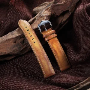 Ремешок для часов из натуральной восковой кожи, 20 мм, 22 мм