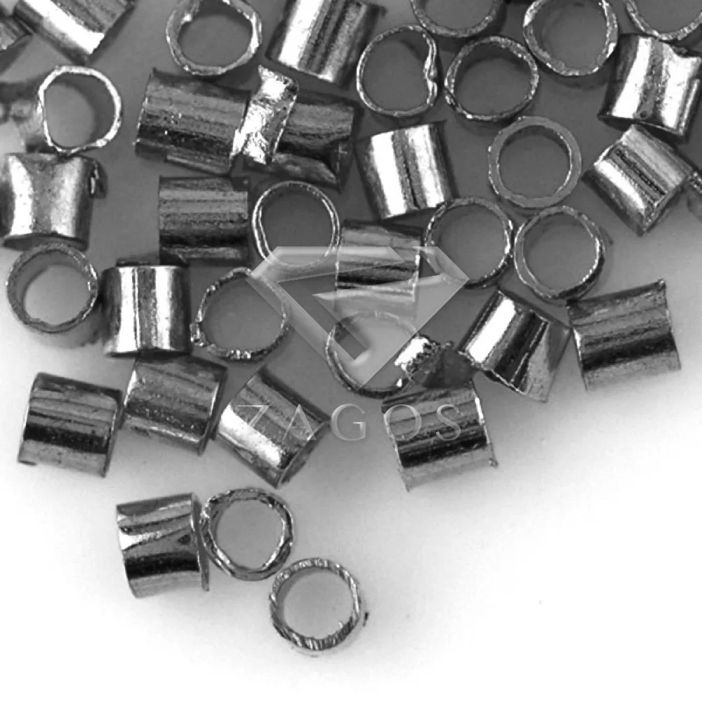 Обжимные бусины из латуни 2 х2 мм 20 г около 700 шт.|jewelry findings|tube crimp beadscrimp beads |