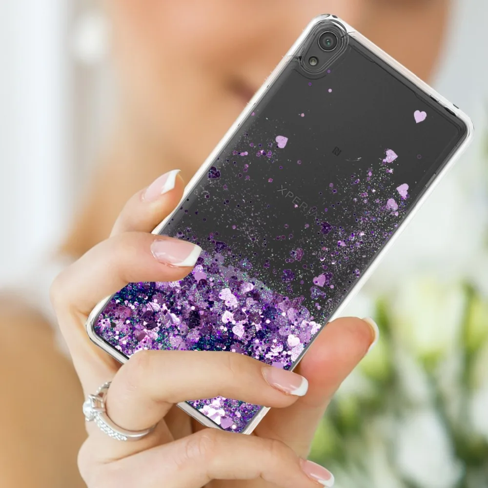 Блестящий Жидкий чехол для sony Xperia E5, чехол для sony E5 F3311 F3313, мягкий чехол из ТПУ с динамическим зыбучим песком и звездой