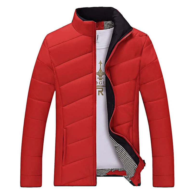 Зимняя мужская куртка яркого цвета приталенное черное пальто куртки брендовые