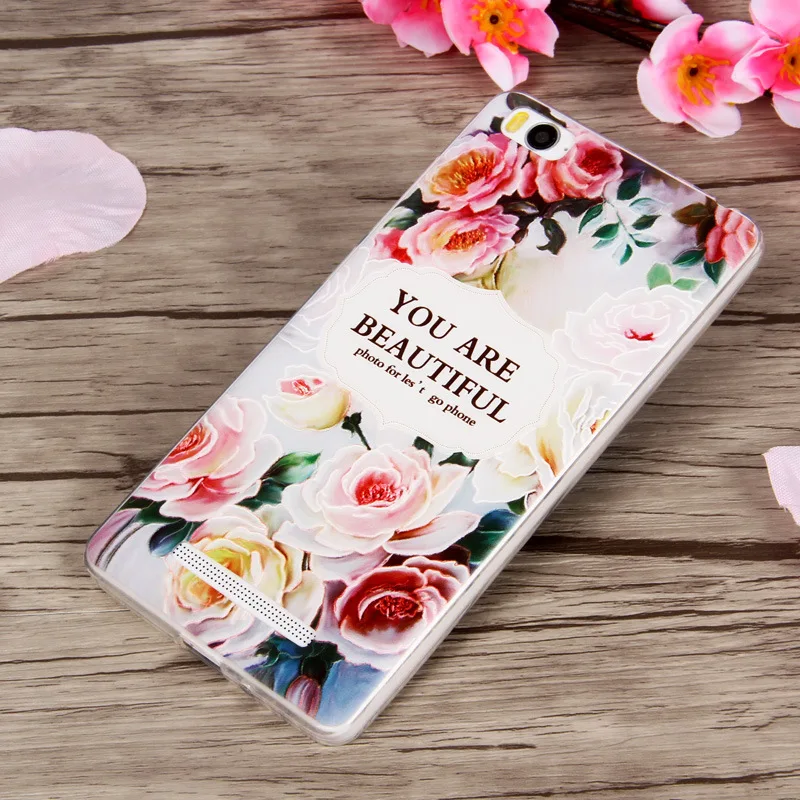 Для Xiaomi Mi4C 3D Стерео Рельеф Живопись Мультфильм спп M4i/Mi4i/M4c/Mi4c Роскошные Мягкие