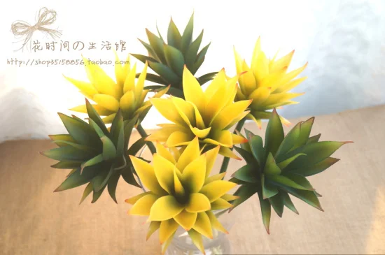 (4 шт./лот) Имитация тропического суккулента с высоким полюсом Агава одна ветка