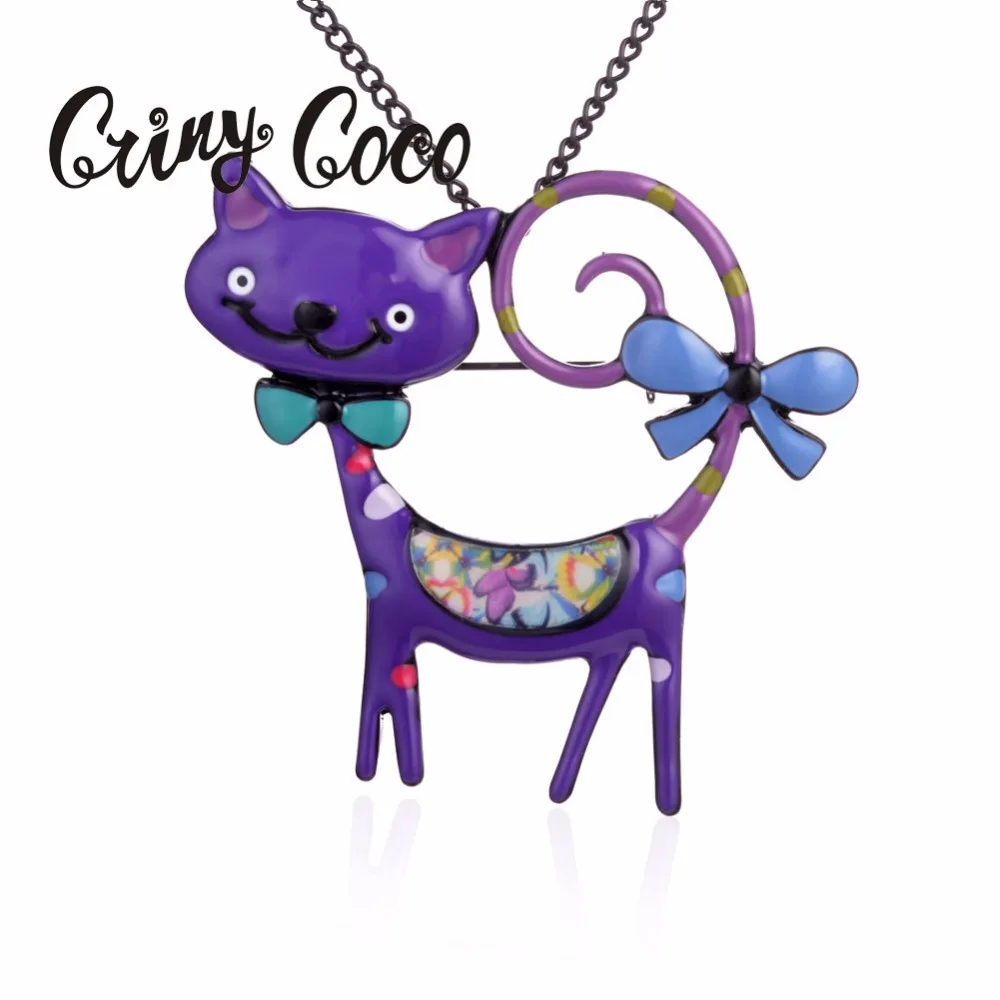 Женское ожерелье с подвеской из эмалированного сплава ожерелья бантом