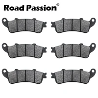 road passion motorcycle front rear brake pads for honda f6b goldwing gl1800 gl 1800 bbd gl1800b gl1800bd 2013 2016
