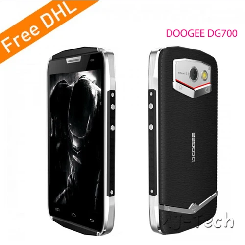 Бесплатные DHL DOOGEE TITANS2 DG700 IP67 Водонепроницаемый Прочный 4.5 &quotMTK6582 Quad Core Android 4.4 3 Г 8MP
