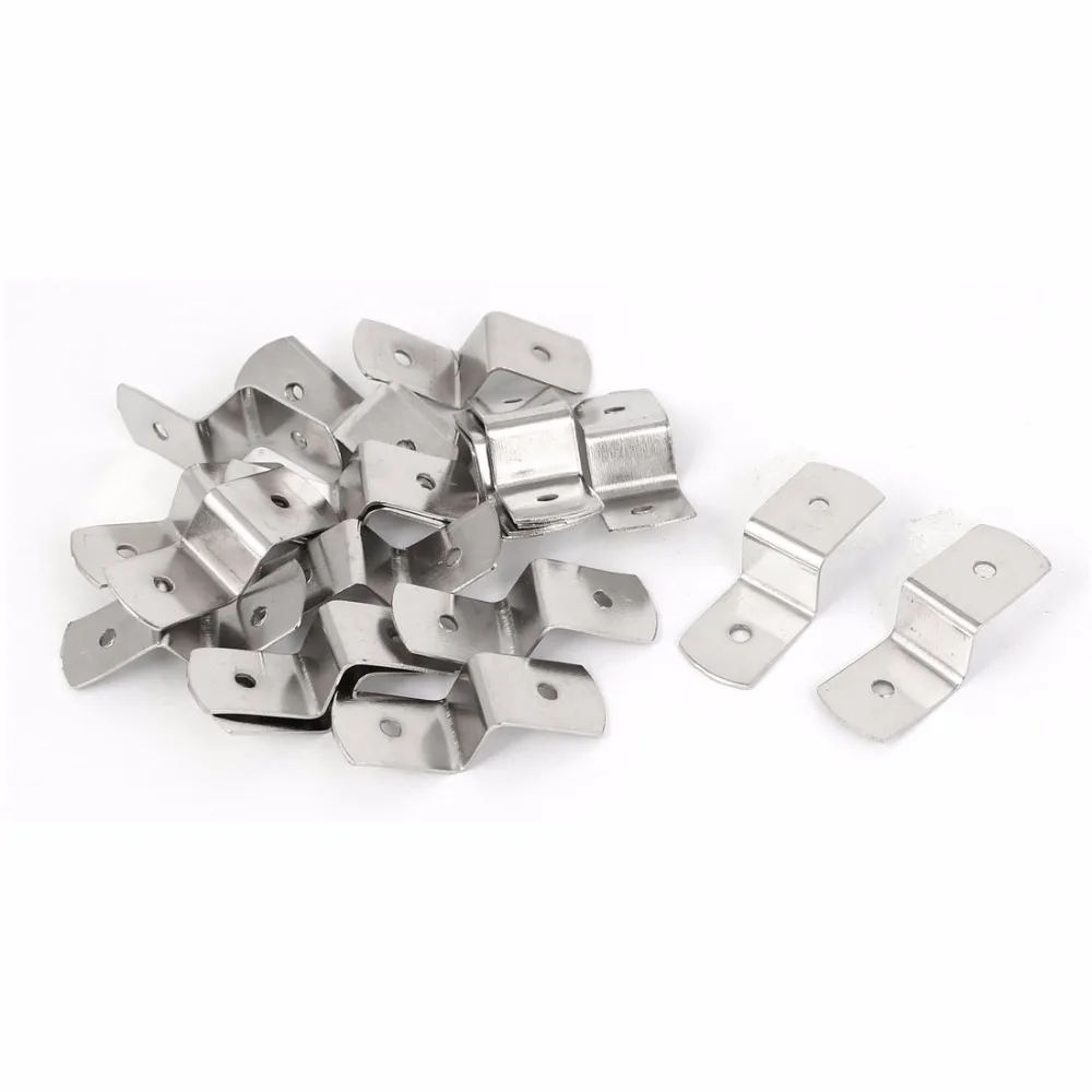 

Uxcell Hot Sale 20Pcs 38mm x 13mm x 11mm Metal Z Shape Picture Frame Braces Brackets Silver Tone with Screws