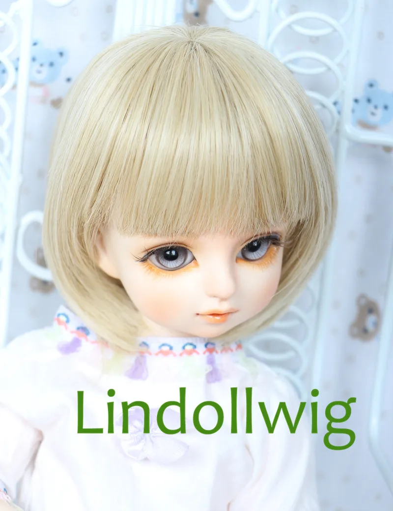 1/3 1/4 BJD парик pulгуб Dal DD SD кукольный 7-8 8-9 дюймов короткий светлый 613c | Игрушки и