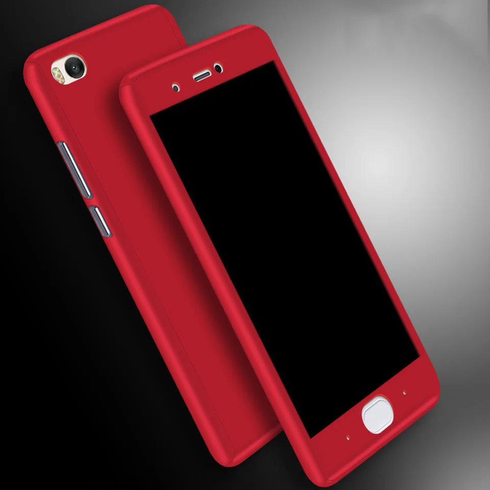 360 PC Cover + 9H Tempered Glass Phone Cases For XiaoMi RedMi Note 3s 3 4 4A 4x 4X iphone 5 5s SE 6 6s 7 8 Plus Full Fundas |