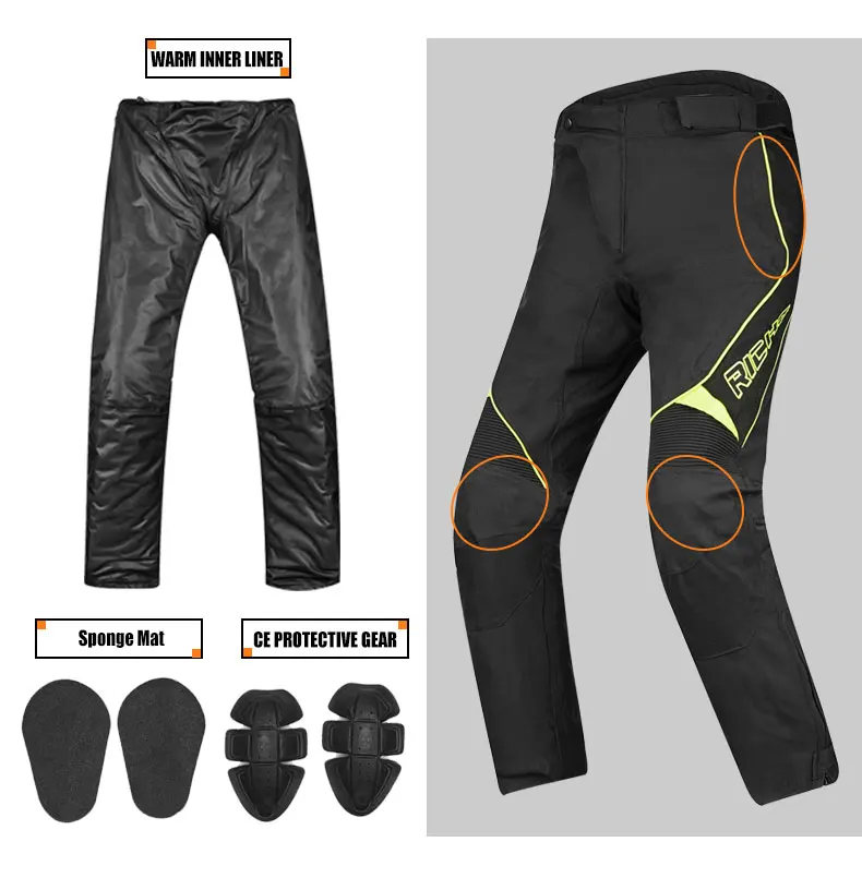 RICHA moto cross suit защитная накладка зимняя куртка для мотокросса куртка для верховой езды штаны Защитные комплекты для мотоциклистов