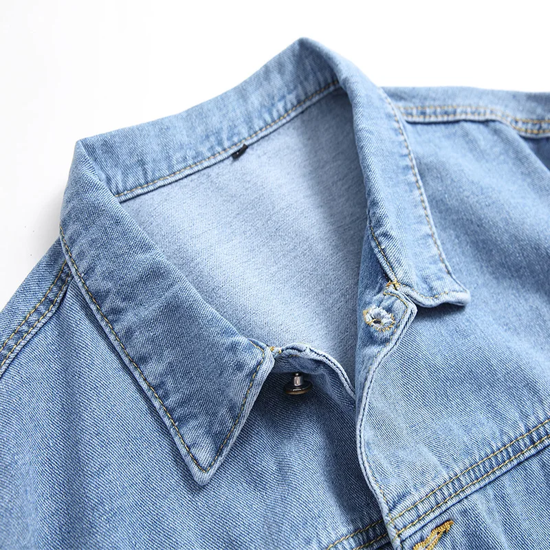LEDINGSEN новые дизайнерские синие панк джинсовые куртки для мужчин Vinage Slim Fit