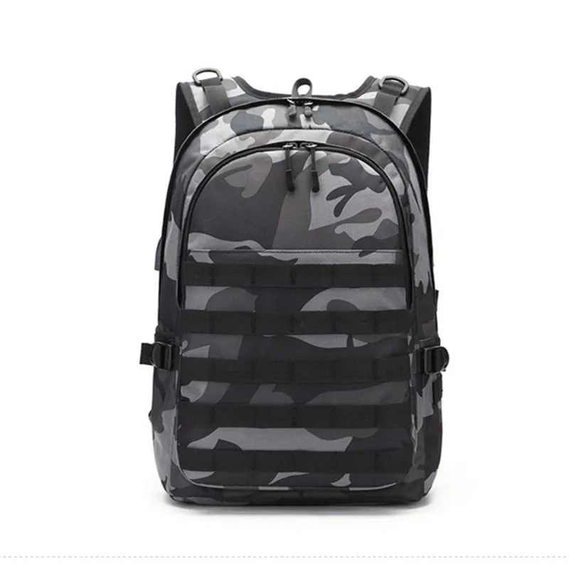 PUBG рюкзак мужской школьный Mochila Pubg Battlefield infants пакет камуфляж путешествия холст usb зарядка Джек назад рюкзак мужской - Цвет: Camouflage