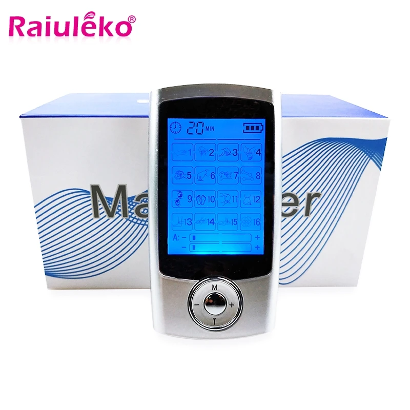 

Health Care 2 Output 16 Modes Electric TENS Therapy Massager Relax Pain Relief Muscle Electro Stimulator Pulse Tens Acupuncture