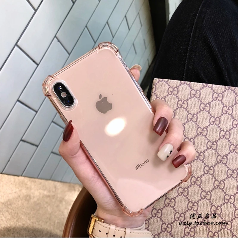 Противоударный Прозрачный чехол для iphone 11 Pro XS MAX XR X 10 7 8 6 6S Plus для samsung Galaxy S10 Plus S8 S9 Gasbag мягкий чехол из ТПУ