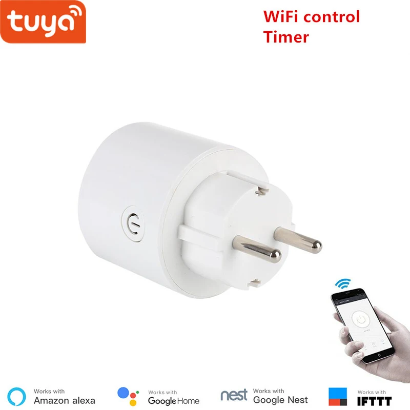 Умная розетка Tuya с поддержкой Wi Fi и голосовым управлением|Модули для умного дома|