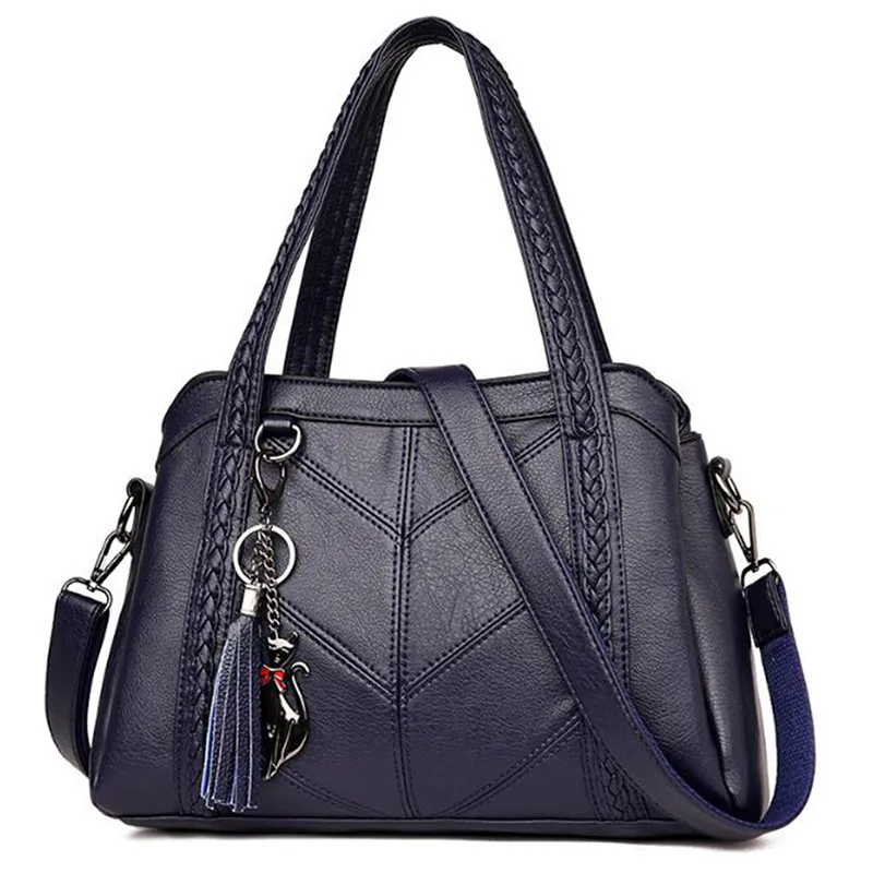 

Women Crossbody Bags Casual Bag Soft PU Leather 2020 Fashion Elegant Handbag Shoulder Bags Messenger Bag Female Big Tote