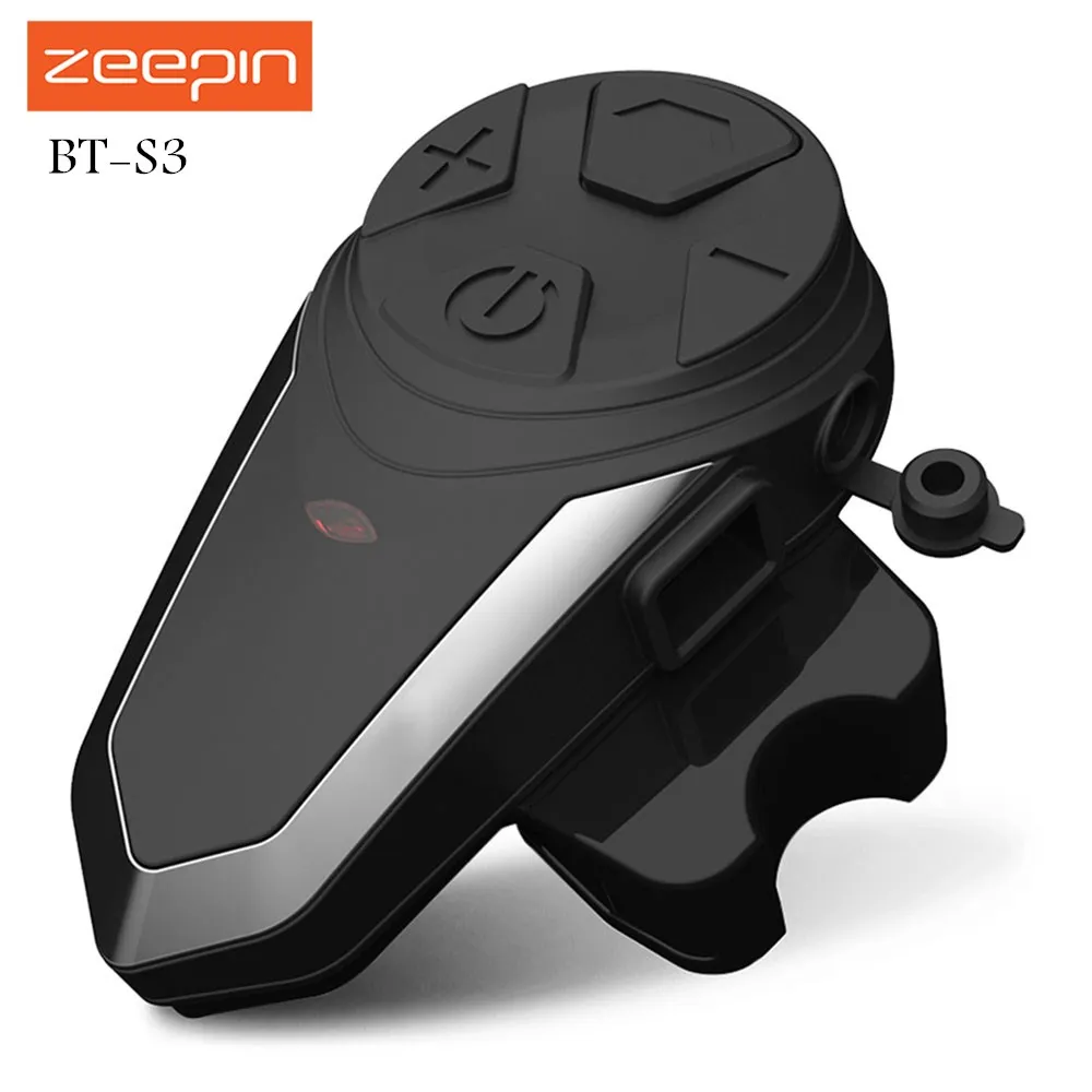 Zeepin BT S3 мотоциклетный Интерком 1000 м шлем Беспроводная гарнитура Bluetooth домофон