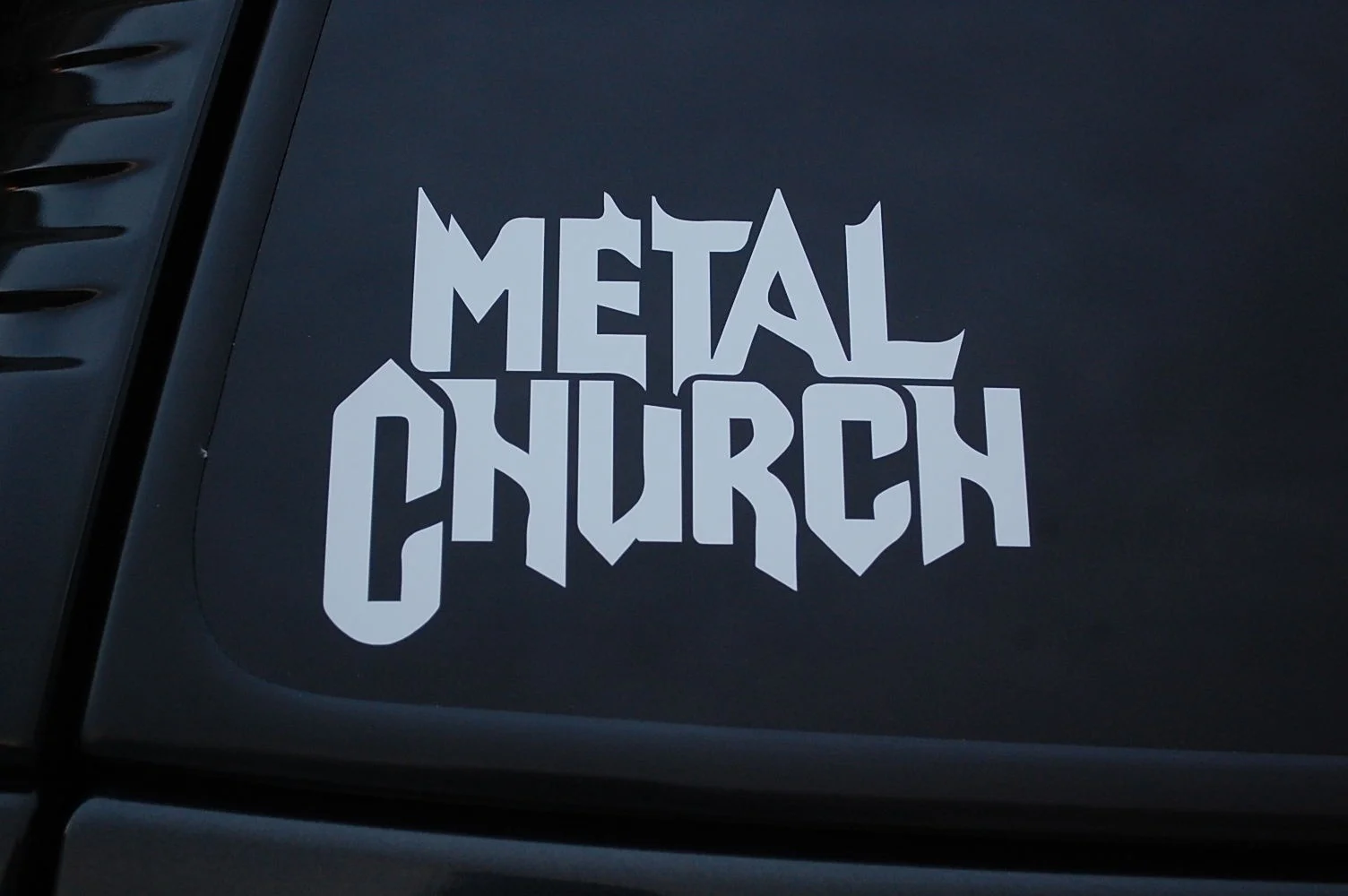 Металлическая церковная виниловая наклейка (V264) Rock Metal Death Choose Color 15 см|Наклейки
