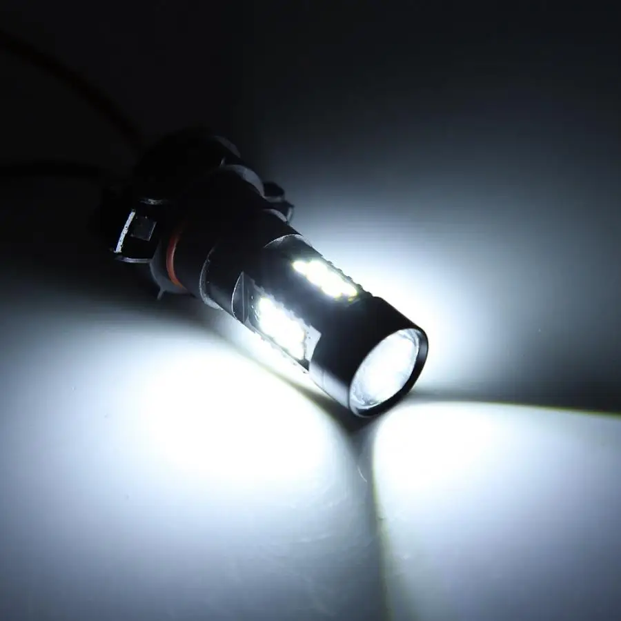 DC 12-28V H16 белая противотуманная лампа 21W 3030 SMD СВЕТОДИОДНЫЙ Автомобильный передний противотуманный фонарь дальнего света Лампа
