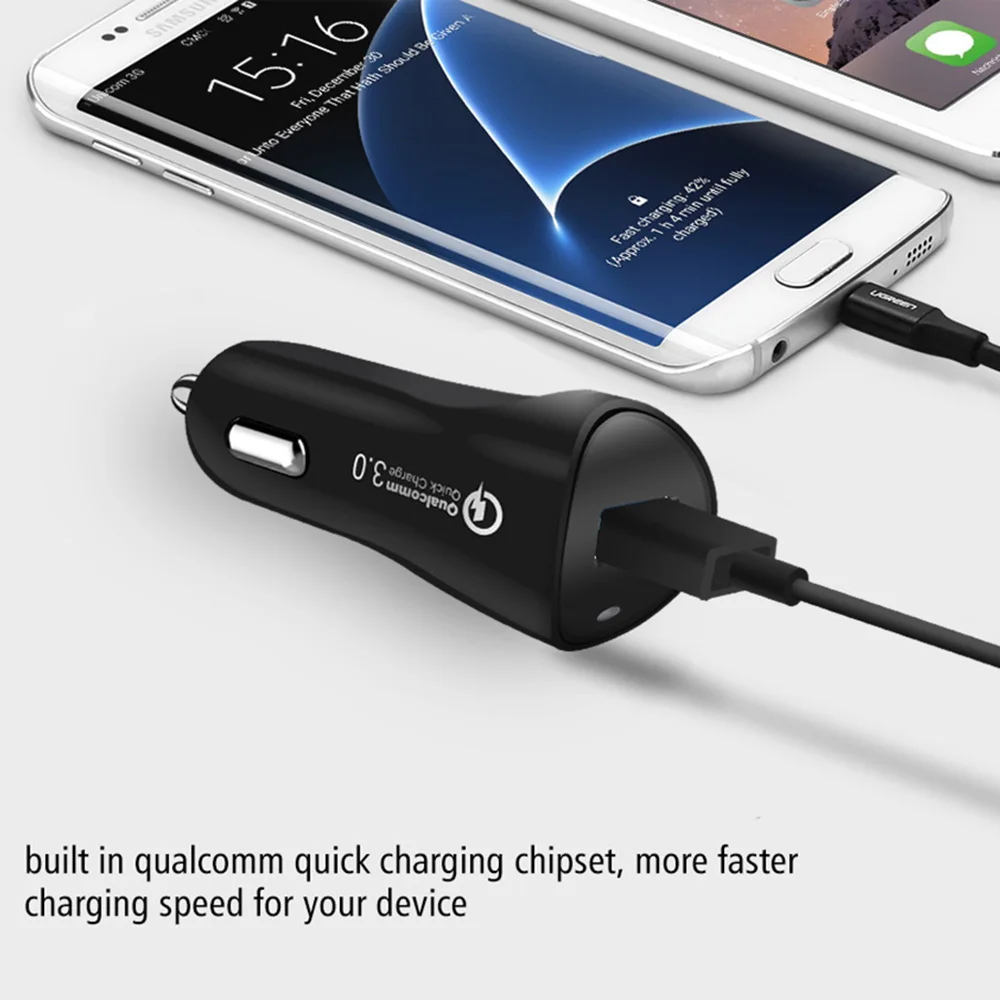 Автомобильное зарядное устройство FDGAO USB Quick Charge 3,0 для iPhone XS X samsung Xiaomi huawei Redmi QC 3,0 Быстрая зарядка мобильного телефона автомобильное зарядное устройство