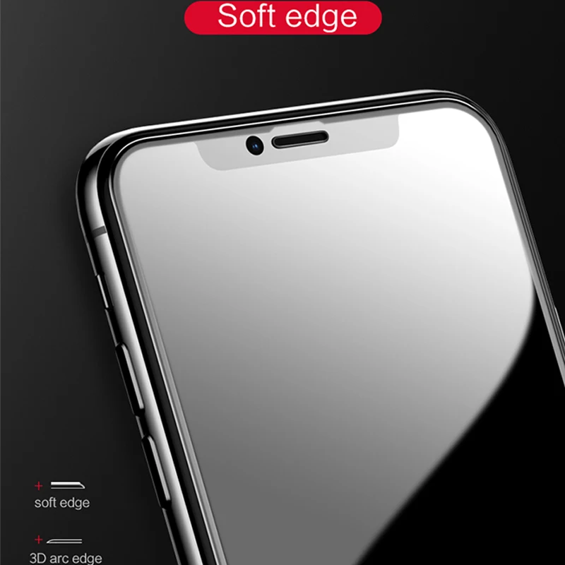 USAMS Защитная пленка для iPhone X 3D полная защита 0 33 мм закаленное стекло