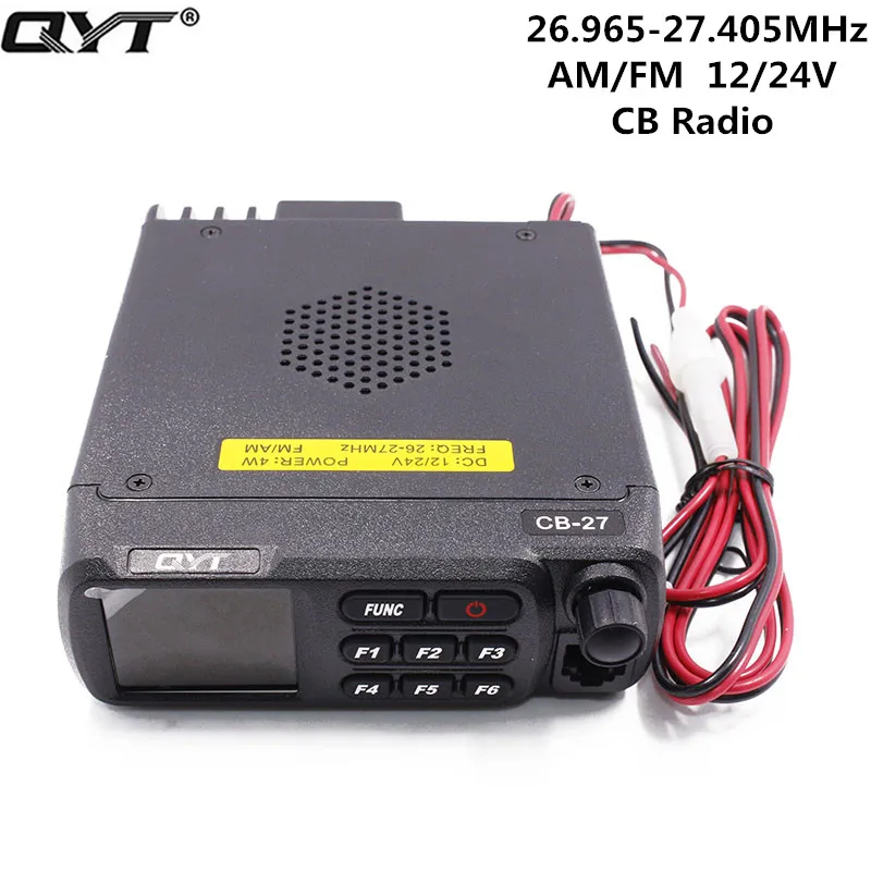 QYT CB 27 Radio 26 965 405 МГц AM/FM 12/24 В 4 Вт ЖК экран коротковолновый Citizen Band многопрофильная