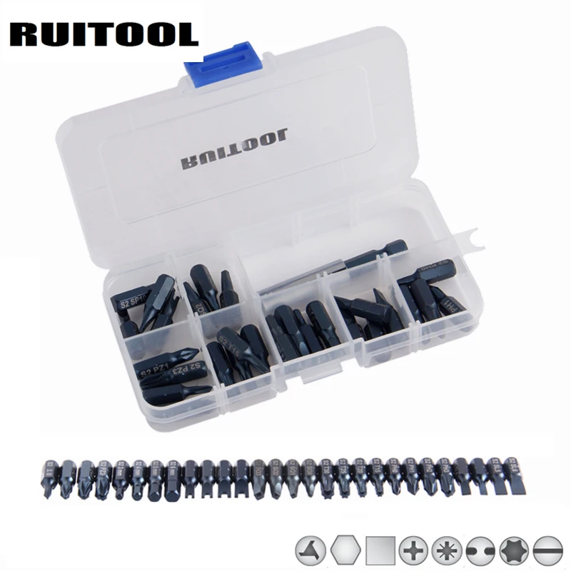Набор наконечников для отверток 28 шт. набор удлинителя 1/4 дюйма магнитные