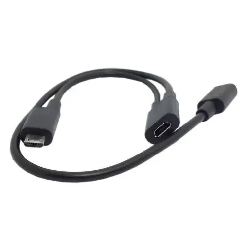 Разветвитель CY Micro USB Мама на 2 папа Удлинительный зарядный кабель для Galaxy S5 i9600 S4