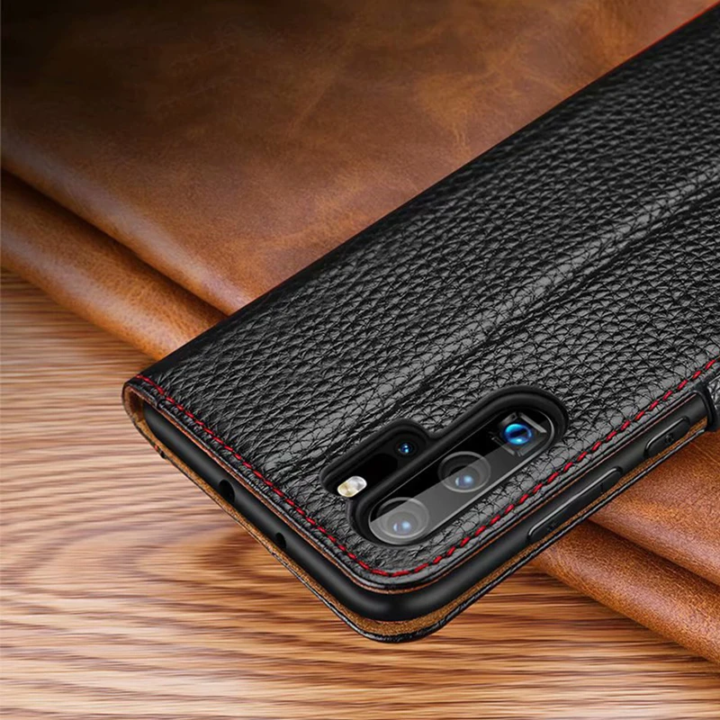 Кожаный чехол с откидной крышкой для Huawei P30 Pro Smart View|Бамперы| |
