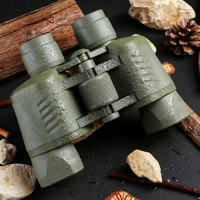 Профессиональный Военный бинокль 7X35 мощный армейский зеленый телескоп HD из