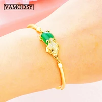 brave troops snape lucky bracelets for women shiny 24k gold wedding bracelets for women accessories with natural stone