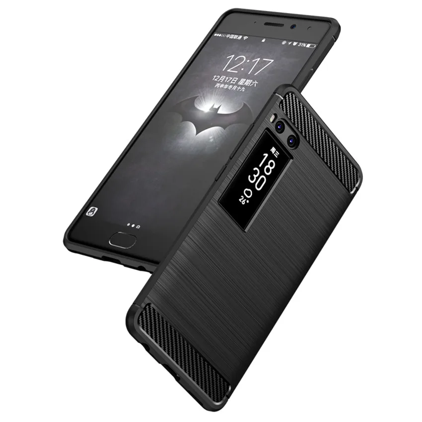 Чехол TCICPC для Meizu Pro 7 чехол оригинал роскошный ультра тонкий углеродное волокно