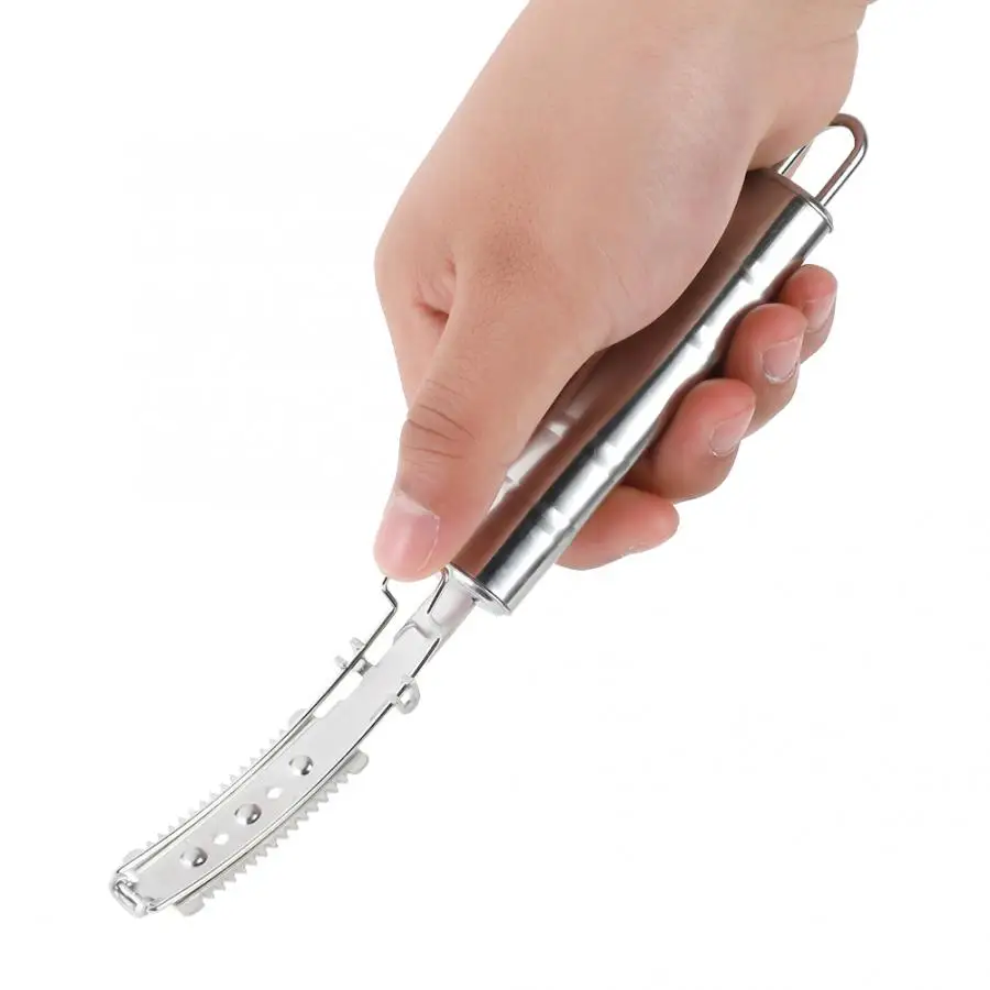 Kitchen Scraper Stainless Steel Pig Hair Scraper Fish Scale Pork Hair Remover Kitchen Scraping Tools