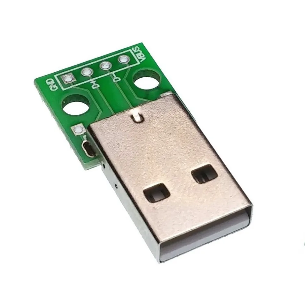 10 шт. штекеры USB типа А для модуля питания 2 54 мм|Соединители| |