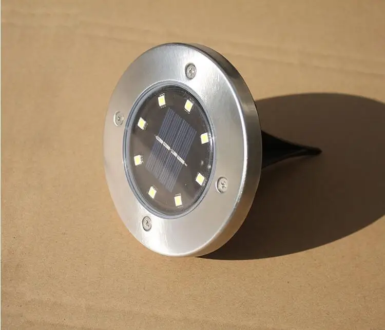Подземный свет светодио дный 12 LED солнечный Мощность садовый светильник под