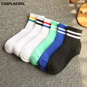 COSPLACOOL2017 женские Школьные носки в полоску в стиле Харадзюку для влюбленных скейтбордов