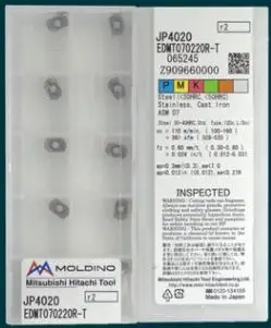 EDMT070220R T JP4020 оригинальные карбидные вставки Hitachi фрезерные токарные инструменты 10