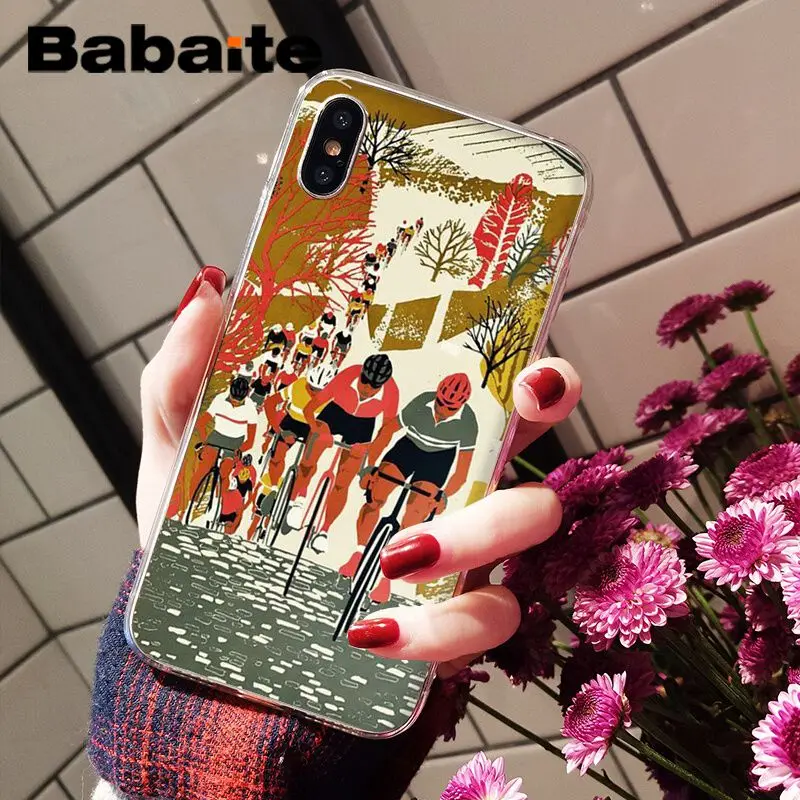 Мягкий чехол для телефона Babaite BIKE CYCLING на заказ iPhone 6S 6plus 7 7plus 8 8Plus X Xs MAX 5 5S XR |